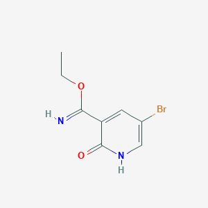 molecular formula C8H9BrN2O2 B2587045 Ethyl 5-bromo-2-oxo-1H-pyridine-3-carboximidate CAS No. 1378875-48-9