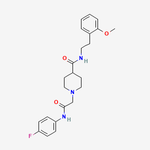 1-(2-((4-fluorophenyl)amino)-2-oxoethyl)-N-(2-methoxyphenethyl)piperidine-4-carboxamide