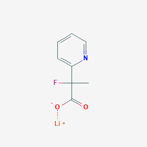 molecular formula C8H7FLiNO2 B2587052 Lithium 2-fluoro-2-(pyridin-2-yl)propanoate CAS No. 2197053-21-5