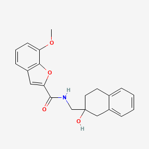 N-((2-hydroxy-1,2,3,4-tetrahydronaphthalen-2-yl)methyl)-7-methoxybenzofuran-2-carboxamide