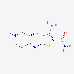 3-Amino-6-methyl-5,6,7,8-tetrahydrothieno[2,3-b][1,6]naphthyridine-2-carboxamide