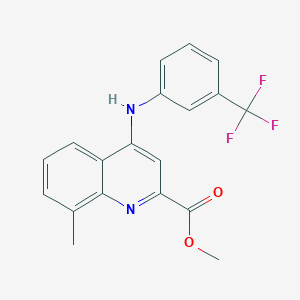 4-propyl-2-(1H-pyrrol-1-yl)-N-[2-(trifluoromethyl)benzyl]-1,3-thiazole-5-carboxamide
