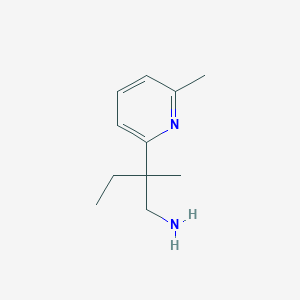 molecular formula C11H18N2 B2587079 2-Methyl-2-(6-methylpyridin-2-yl)butan-1-amine CAS No. 1857251-61-6