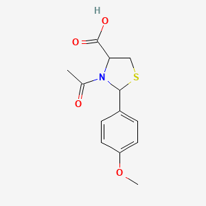 3-Acetyl-2-(4-methoxyphenyl)thiazolidine-4-carboxylic acid