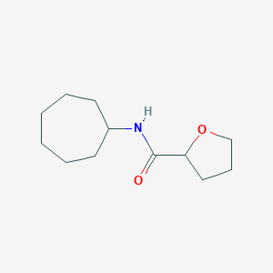 molecular formula C12H21NO2 B258721 N-cycloheptyloxolane-2-carboxamide 