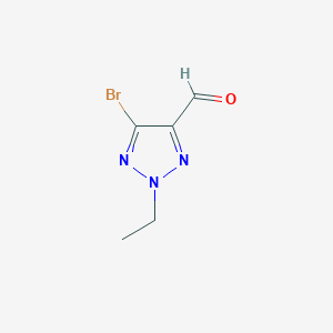 molecular formula C5H6BrN3O B2587244 5-bromo-2-ethyl-2H-1,2,3-triazole-4-carbaldehyde CAS No. 2309458-30-6