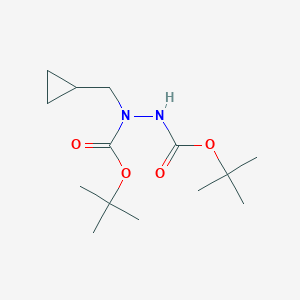 Di-tert-butyl 1-(cyclopropylmethyl)hydrazine-1,2-dicarboxylate