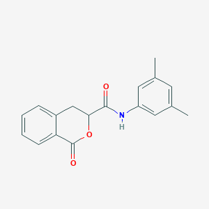 molecular formula C18H17NO3 B2587384 N-(3,5-dimethylphenyl)-1-oxo-3,4-dihydro-1H-2-benzopyran-3-carboxamide CAS No. 868154-19-2