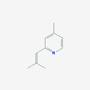 molecular formula C10H13N B025874 4-Methyl-2-(2-methylpropenyl)pyridine CAS No. 104188-16-1
