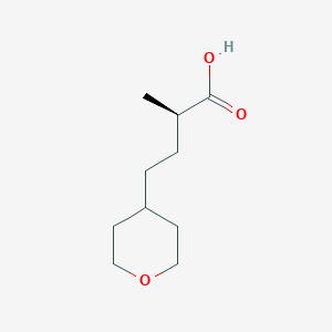 (2R)-2-Methyl-4-(oxan-4-yl)butanoic acid