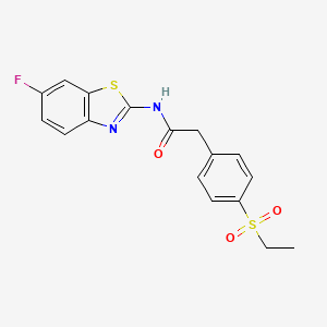 2-(4-(ethylsulfonyl)phenyl)-N-(6-fluorobenzo[d]thiazol-2-yl)acetamide