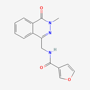 N-((3-methyl-4-oxo-3,4-dihydrophthalazin-1-yl)methyl)furan-3-carboxamide