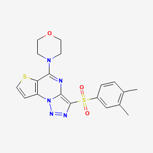 3-[(3,4-Dimethylphenyl)sulfonyl]-5-morpholin-4-ylthieno[2,3-e][1,2,3]triazolo[1,5-a]pyrimidine