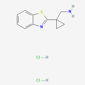 1-[1-(1,3-Benzothiazol-2-yl)cyclopropyl]methanamine dihydrochloride