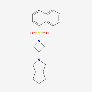 2-(1-Naphthalen-1-ylsulfonylazetidin-3-yl)-3,3a,4,5,6,6a-hexahydro-1H-cyclopenta[c]pyrrole