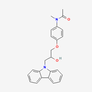 molecular formula C24H24N2O3 B2587437 N-{4-[3-(9H-carbazol-9-yl)-2-hydroxypropoxy]phenyl}-N-methylacetamide CAS No. 440109-16-0