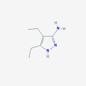 molecular formula C7H13N3 B2587460 3,4-Diethyl-1H-pyrazol-5-amine CAS No. 151521-81-2