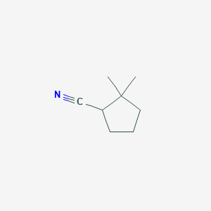 molecular formula C8H13N B2587485 2,2-Dimethylcyclopentane-1-carbonitrile CAS No. 153580-00-8