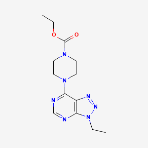 molecular formula C13H19N7O2 B2587502 ethyl 4-(3-ethyl-3H-[1,2,3]triazolo[4,5-d]pyrimidin-7-yl)piperazine-1-carboxylate CAS No. 899978-13-3