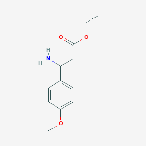 molecular formula C12H17NO3 B2587515 Ethyl 3-amino-3-(4-methoxyphenyl)propanoate CAS No. 167834-29-9