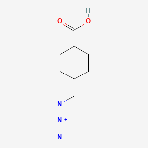 molecular formula C8H13N3O2 B2587522 trans-4-(Azidomethyl)cyclohexanecarboxylic acid CAS No. 170811-10-6