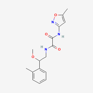 B2587528 N1-(2-methoxy-2-(o-tolyl)ethyl)-N2-(5-methylisoxazol-3-yl)oxalamide CAS No. 1797898-85-1