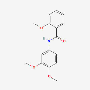 molecular formula C16H17NO4 B2587570 N-(3,4-dimethoxyphenyl)-2-methoxybenzamide CAS No. 415696-09-2