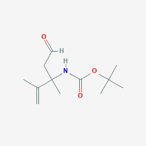 N-Boc-(+/-)-3-amino-3,4-dimethylpent-4-enal