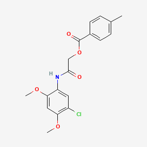 2-((5-Chloro-2,4-dimethoxyphenyl)amino)-2-oxoethyl 4-methylbenzoate