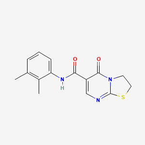 molecular formula C15H15N3O2S B2587600 N-(2,3-dimethylphenyl)-5-oxo-3,5-dihydro-2H-thiazolo[3,2-a]pyrimidine-6-carboxamide CAS No. 443329-56-4