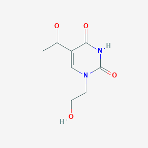 molecular formula C8H10N2O4 B2587622 5-acetyl-1-(2-hydroxyethyl)-2,4(1H,3H)-pyrimidinedione CAS No. 338404-88-9