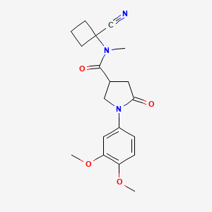 N-(1-Cyanocyclobutyl)-1-(3,4-dimethoxyphenyl)-N-methyl-5-oxopyrrolidine-3-carboxamide