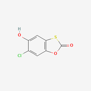 molecular formula C7H3ClO3S B2587723 6-chloro-5-hydroxy-2H-1,3-benzoxathiol-2-one CAS No. 17631-05-9