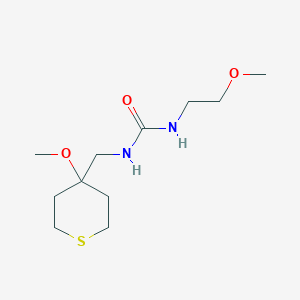 1-(2-methoxyethyl)-3-((4-methoxytetrahydro-2H-thiopyran-4-yl)methyl)urea