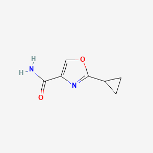 2-Cyclopropyl-1,3-oxazole-4-carboxamide