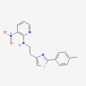 N-{2-[2-(4-methylphenyl)-1,3-thiazol-4-yl]ethyl}-3-nitro-2-pyridinamine