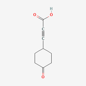 molecular formula C9H10O3 B2587755 3-(4-Oxocyclohexyl)prop-2-ynoic acid CAS No. 2166921-82-8