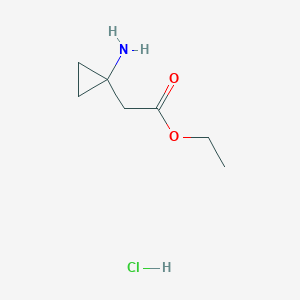 Ethyl 2-(1-aminocyclopropyl)acetate hydrochloride