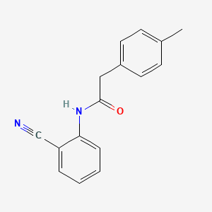 molecular formula C16H14N2O B2587770 N-(2-cyanophenyl)-2-(4-methylphenyl)acetamide CAS No. 599162-84-2
