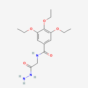 3,4,5-triethoxy-N-(2-hydrazinyl-2-oxoethyl)benzamide