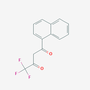 molecular formula C14H9F3O2 B2587807 4,4,4-Trifluoro-1-(1-naphthyl)butane-1,3-dione CAS No. 7639-68-1