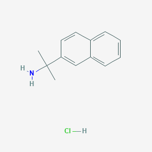 molecular formula C13H16ClN B2587812 2-(Naphthalen-2-yl)propan-2-amine hydrochloride CAS No. 1202751-78-7