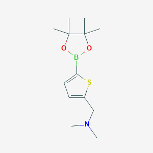 molecular formula C13H22BNO2S B2587825 N,N-二甲基-1-(5-(4,4,5,5-四甲基-1,3,2-二氧杂硼环丁烷-2-基)噻吩-2-基)甲胺 CAS No. 2095165-15-2
