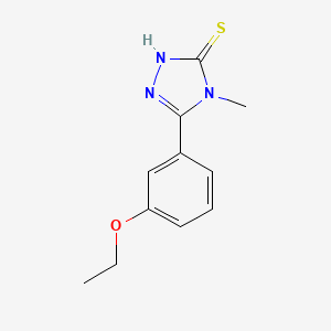 molecular formula C11H13N3OS B2587885 5-(3-ethoxyphenyl)-4-methyl-4H-1,2,4-triazole-3-thiol CAS No. 341013-99-8