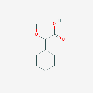 molecular formula C9H16O3 B2587898 2-Cyclohexyl-2-methoxyacetic acid CAS No. 15540-18-8