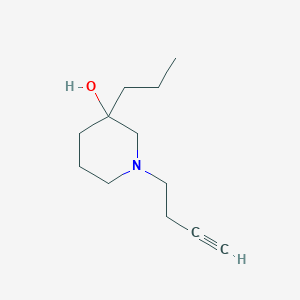 molecular formula C12H21NO B2587915 1-But-3-ynyl-3-propylpiperidin-3-ol CAS No. 2147925-37-7