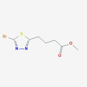 molecular formula C7H9BrN2O2S B2587943 Methyl 4-(5-bromo-1,3,4-thiadiazol-2-yl)butanoate CAS No. 2460748-92-7