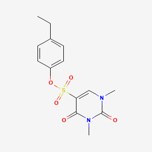 B2588046 (4-Ethylphenyl) 1,3-dimethyl-2,4-dioxopyrimidine-5-sulfonate CAS No. 869070-43-9