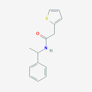 molecular formula C14H15NOS B258824 N-(1-phenylethyl)-2-thiophen-2-ylacetamide 