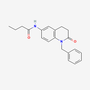 molecular formula C20H22N2O2 B2588286 N-(1-benzyl-2-oxo-1,2,3,4-tetrahydroquinolin-6-yl)butanamide CAS No. 950464-19-4